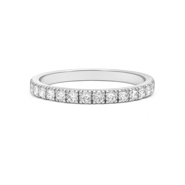 Item | Buy Zoe Pave Moissanite Band in 925 Sterling Silver | SPOP Enterprise Global